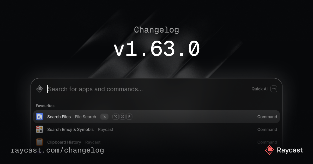 Raycast v1.63.0 - Camera Preview