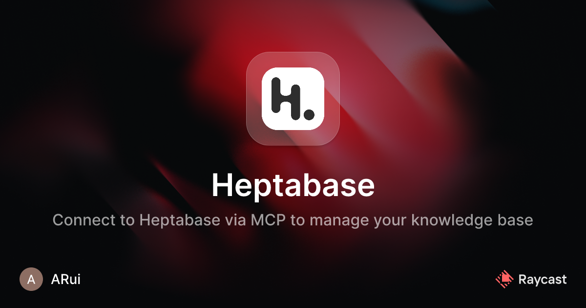 Raycast Store: Heptabase