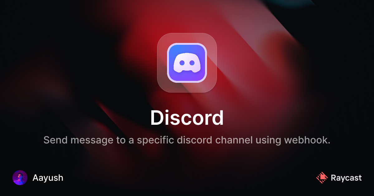 Raycast Store: Discord