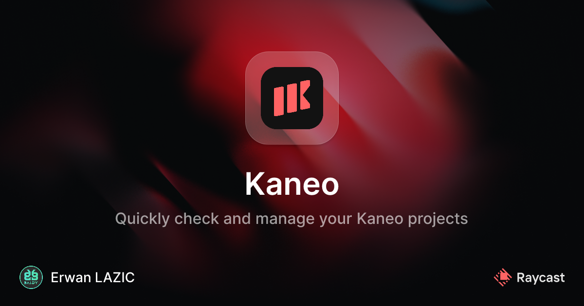 Raycast Store: Kaneo