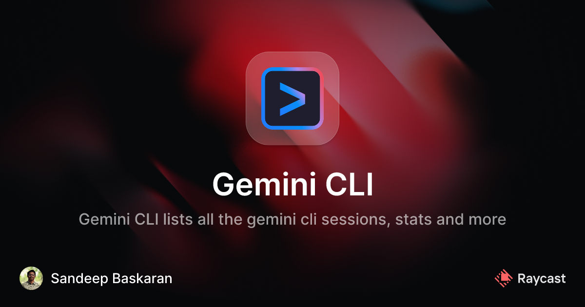 Raycast Store: Gemini CLI