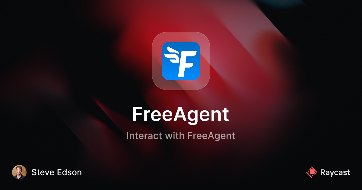 Raycast Store: FreeAgent