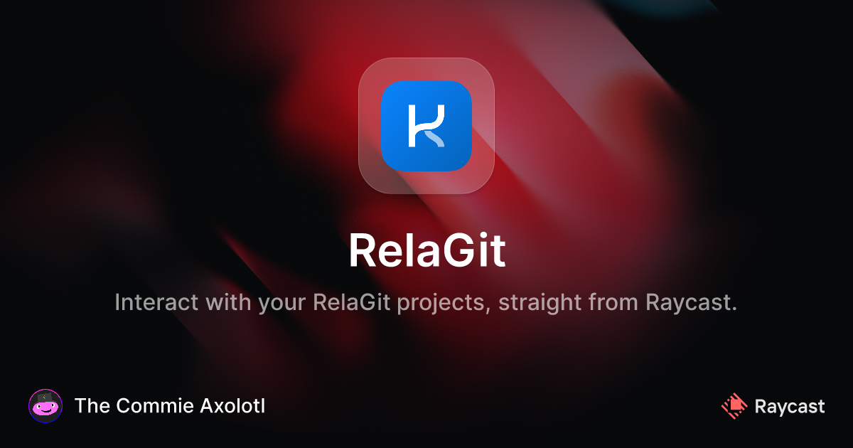 Raycast Store: RelaGit