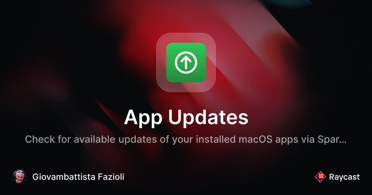 Raycast Store: App Updates