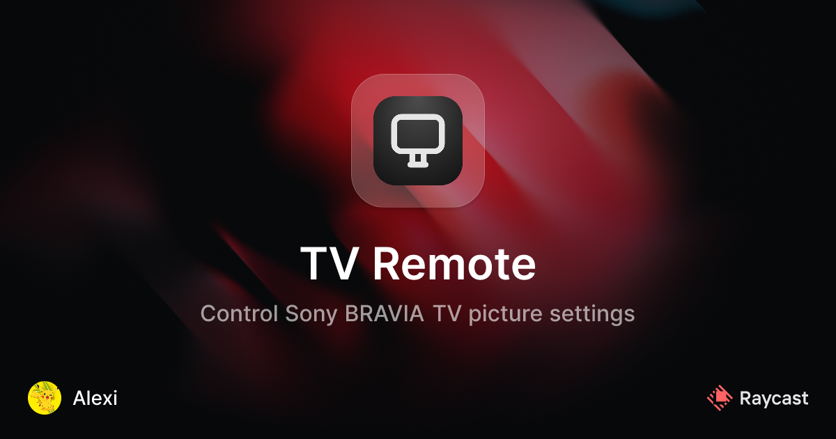 Raycast Store: TV Remote