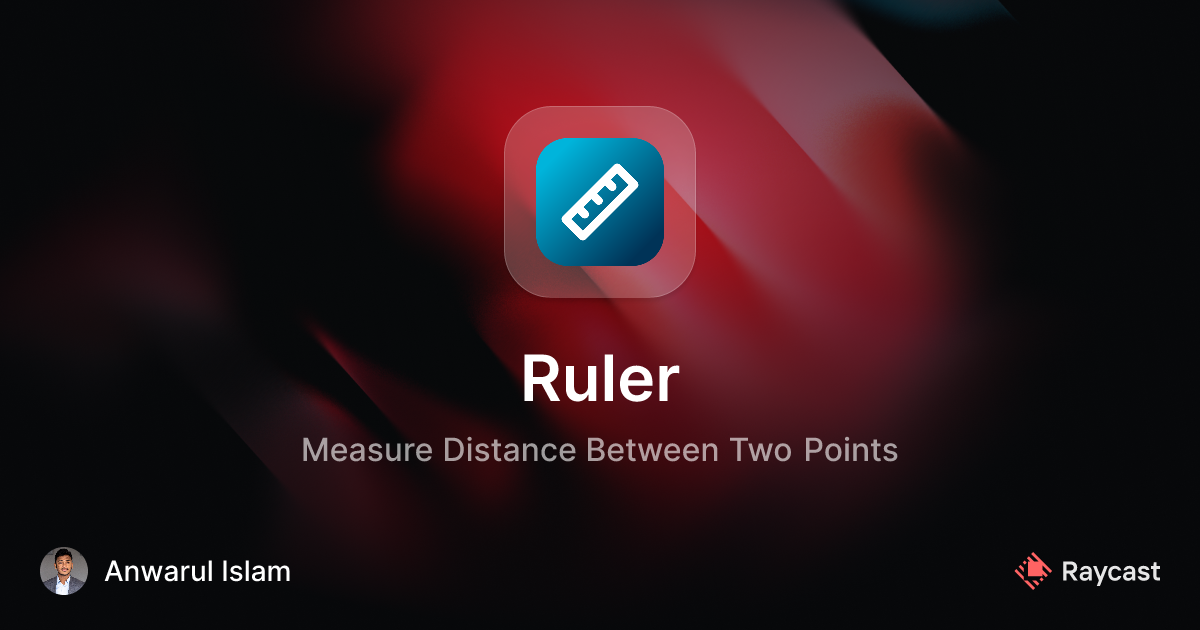 Raycast Store: Ruler