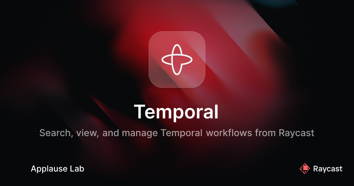 Raycast Store: Temporal