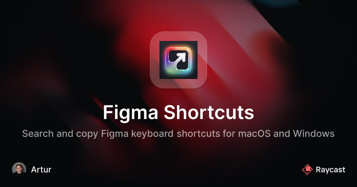 Raycast Store: Figma Shortcuts