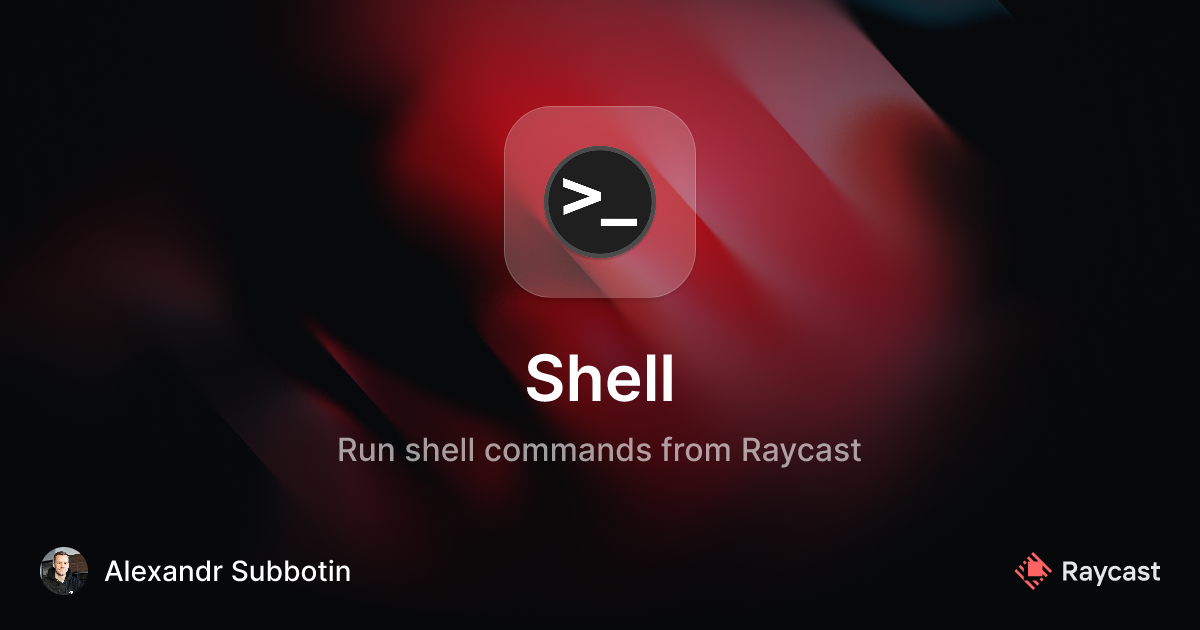 Raycast Store: Shell