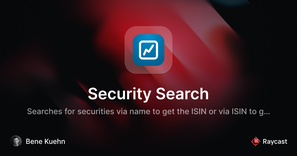 Raycast Store: Security Search