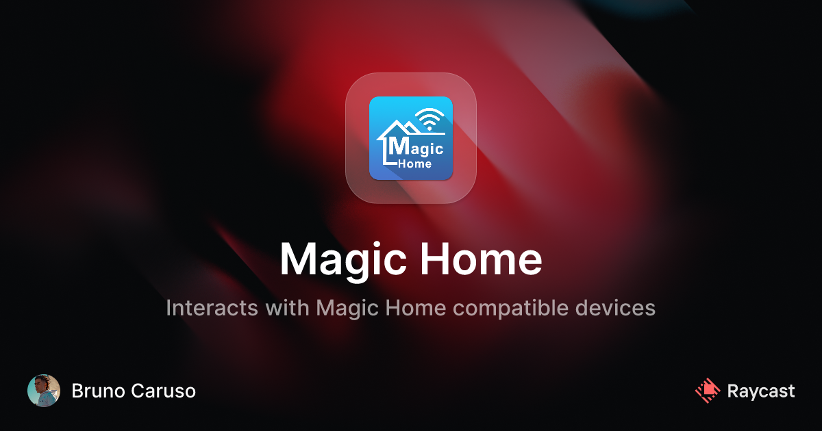 Raycast Store: Magic Home