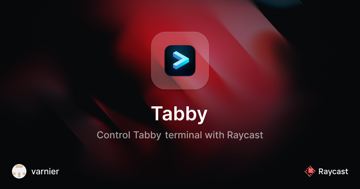 Raycast Store: Tabby