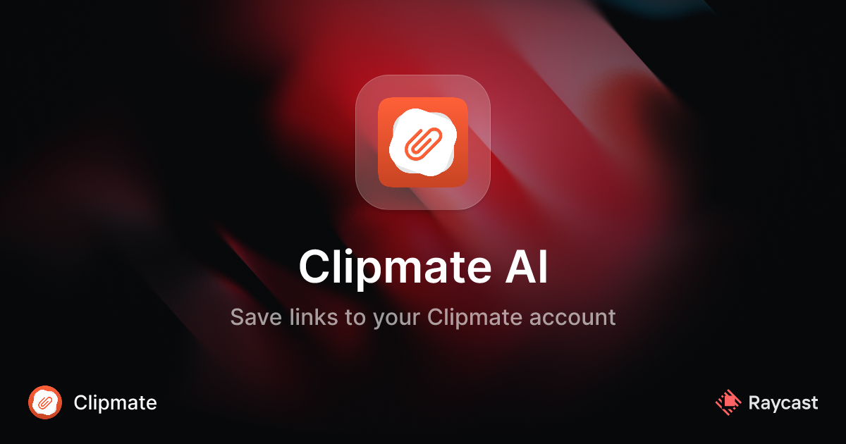 Raycast Store: Clipmate AI