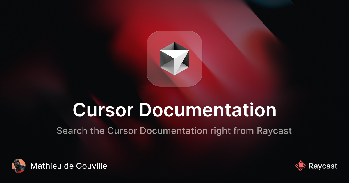Raycast Store: Cursor Documentation