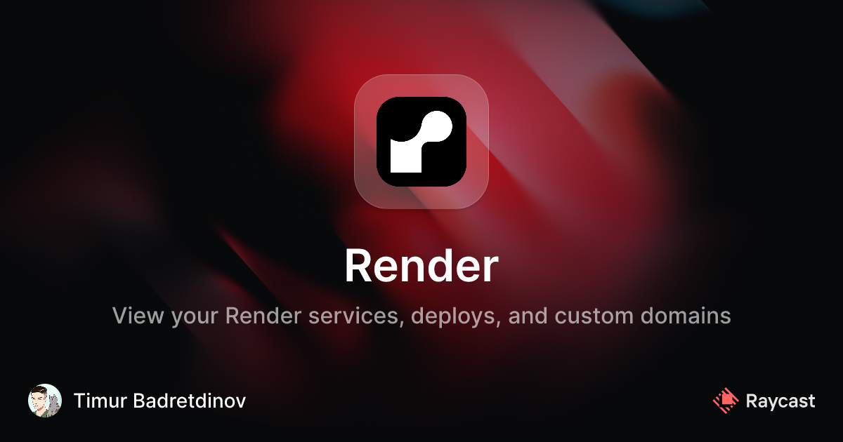 Raycast Store: Render