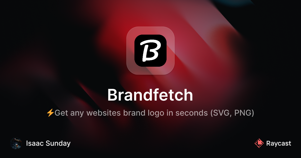 Raycast Store: Brandfetch