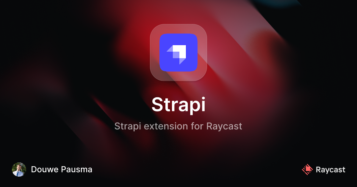 Raycast store strapi