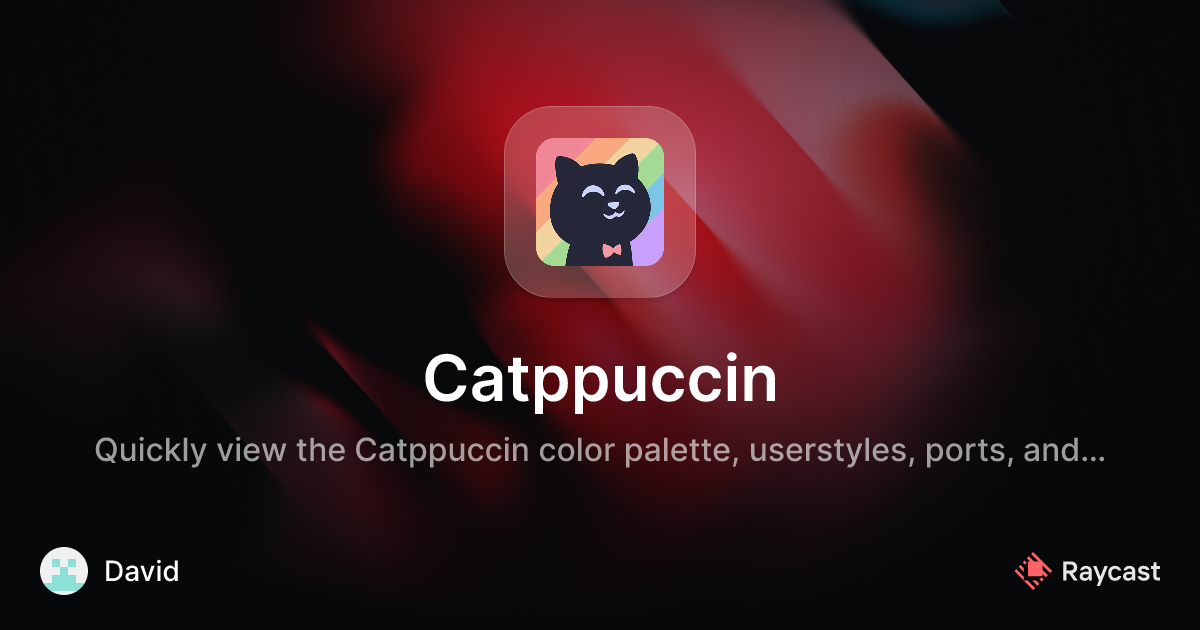 Raycast Store: Catppuccin