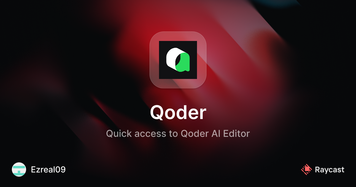 Raycast Store: Qoder