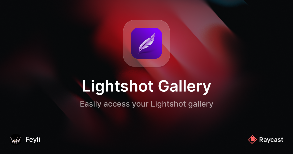 Raycast Store Lightshot Gallery