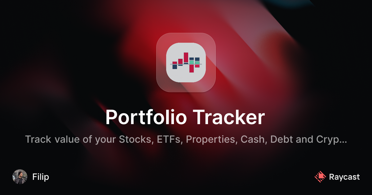 Raycast Store: Portfolio Tracker