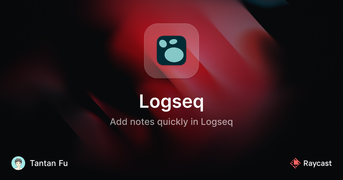 Raycast Store: Logseq
