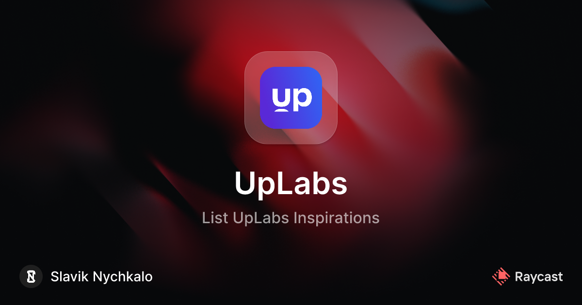 Raycast Store: UpLabs