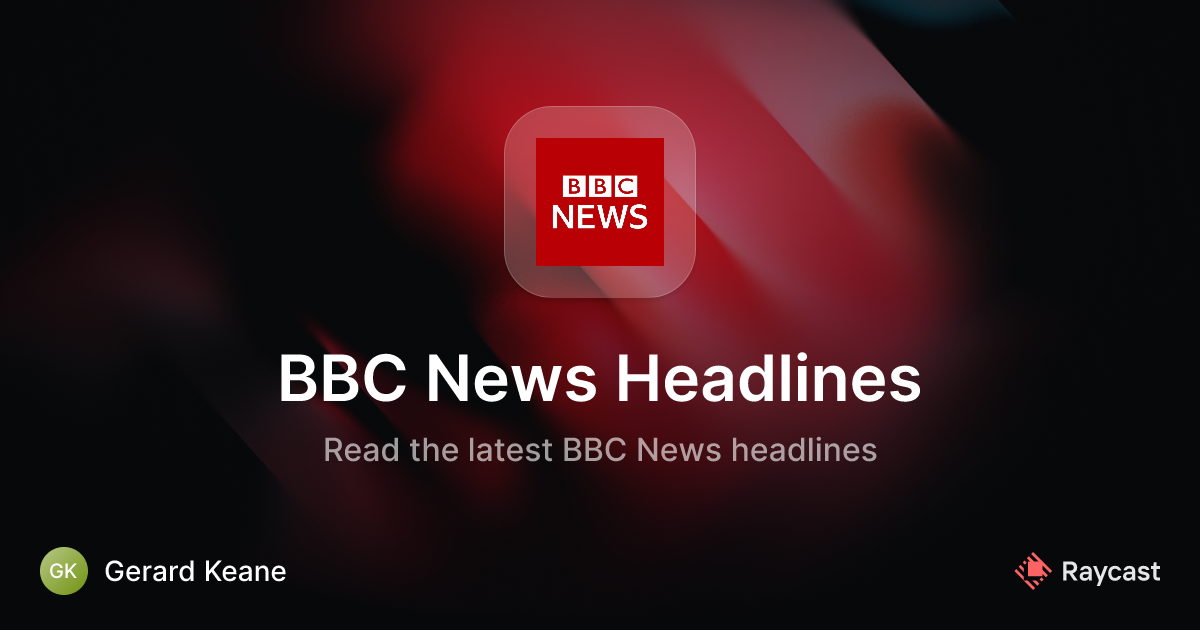 Raycast Store: BBC News Headlines