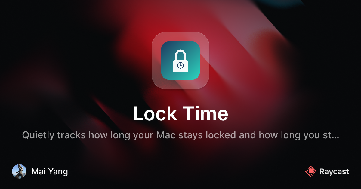 Raycast Store: Lock Time
