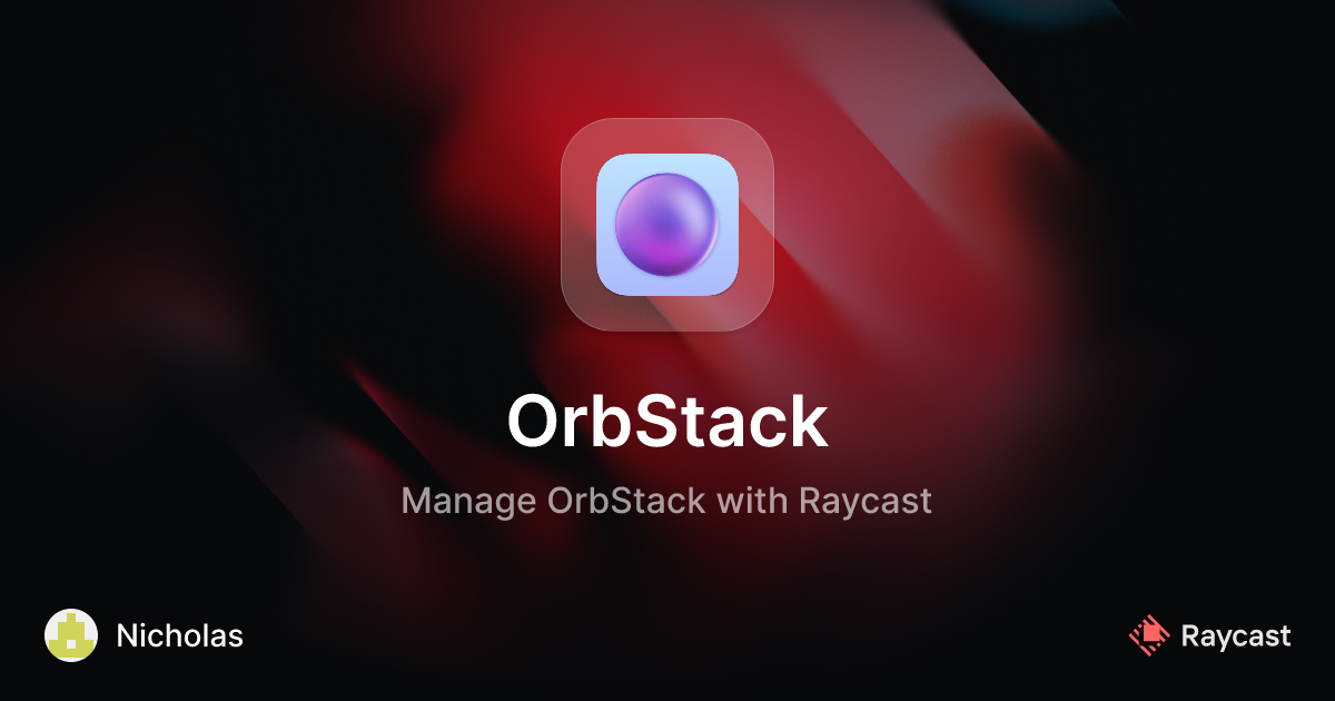 Raycast Store: OrbStack