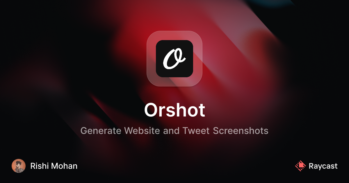 Raycast Store: Orshot