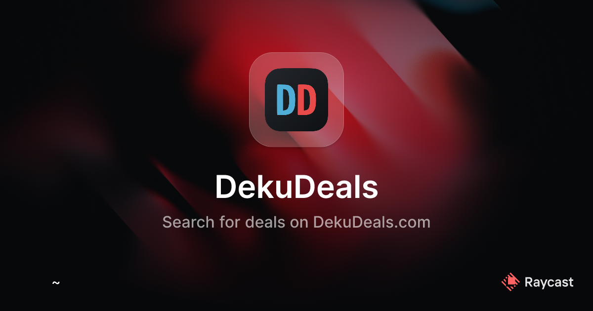 Raycast Store: DekuDeals