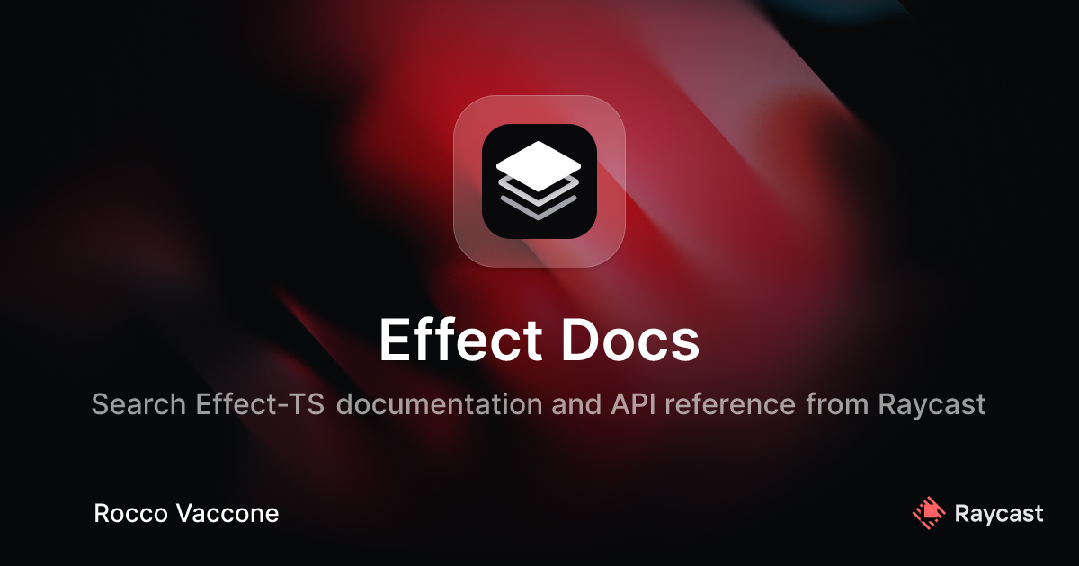 Raycast Store: Effect Docs