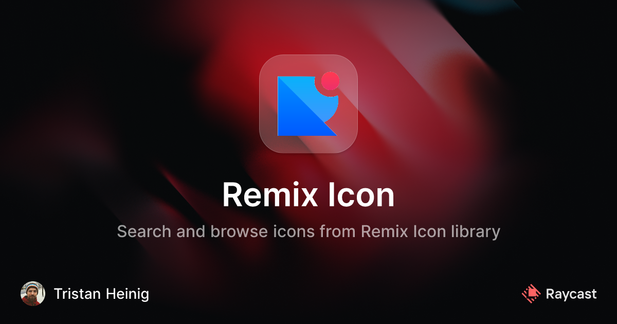 Raycast Store: Remix Icon