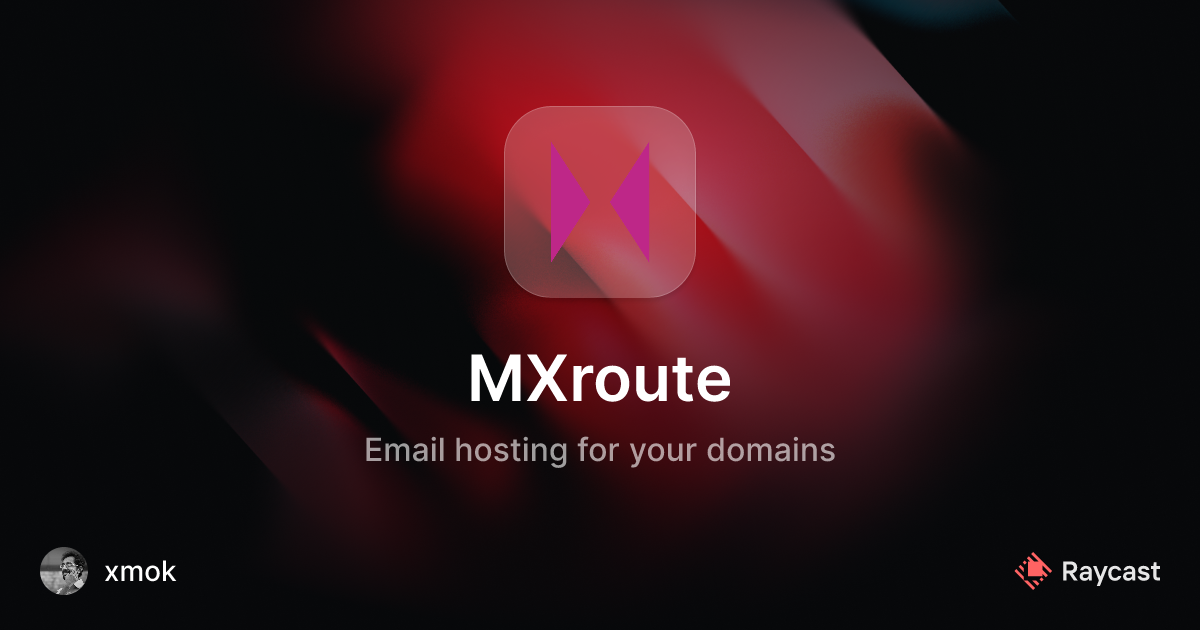 Raycast Store: MXroute