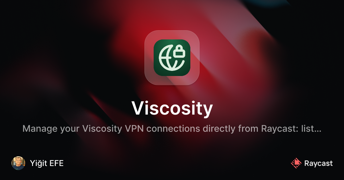 Raycast Store: Viscosity