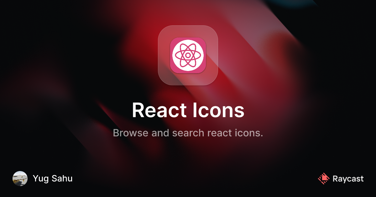 Raycast Store React Icons