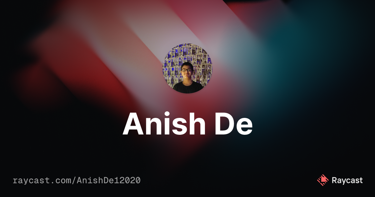 AnishDe12020 (Anish De)