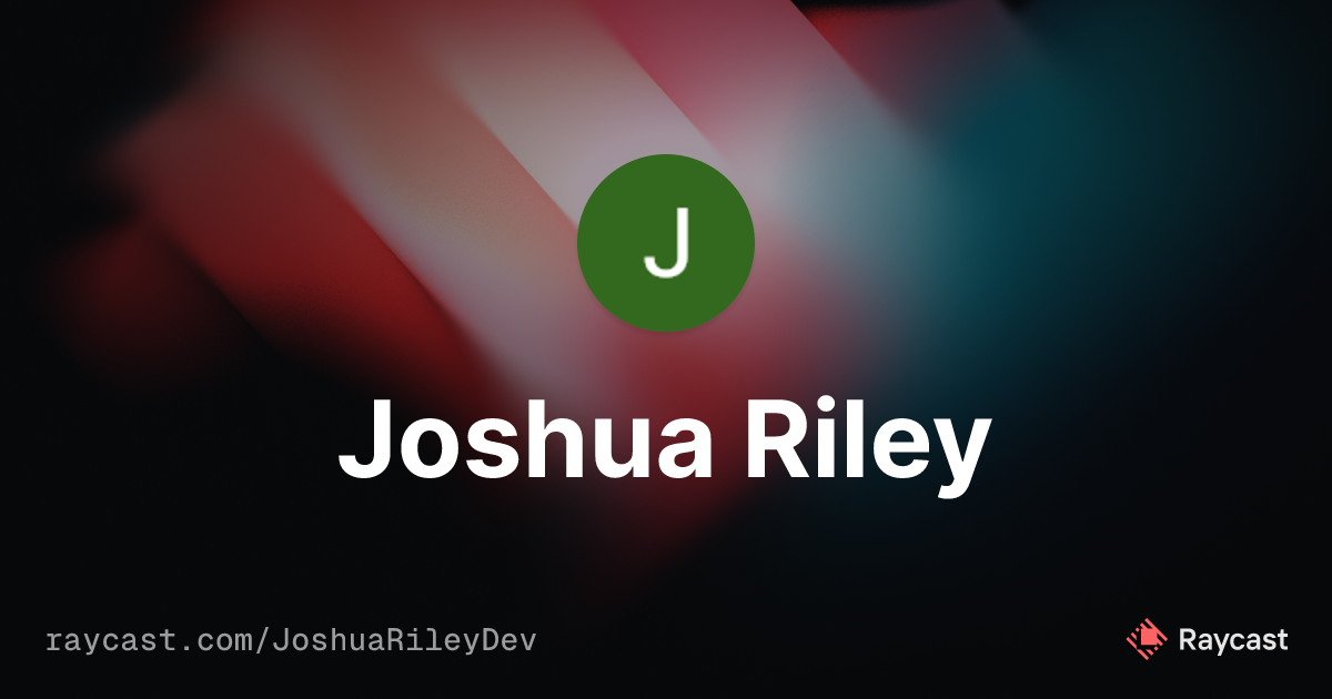 JoshuaRileyDev (Joshua Riley)