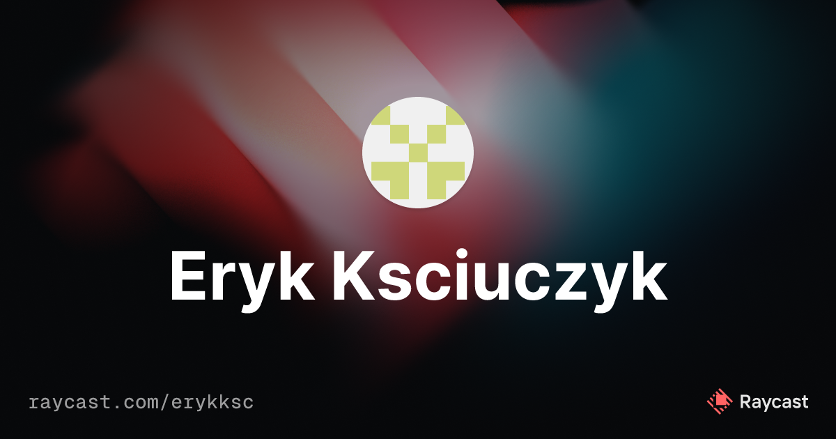 erykksc (Eryk Ksciuczyk)