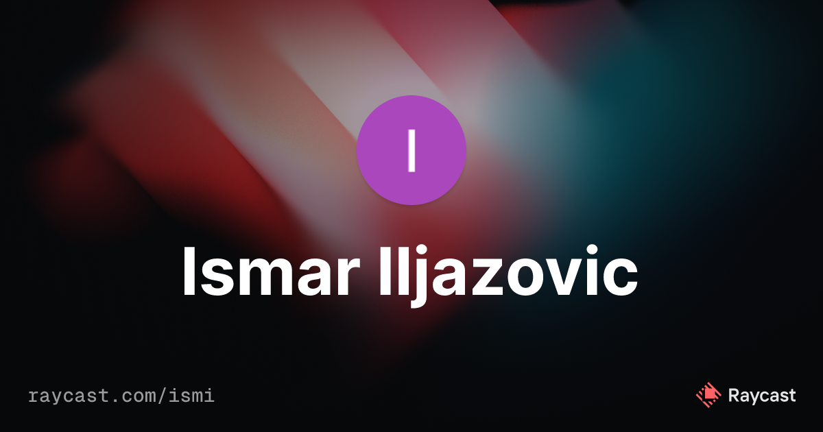 ismi (Ismar Iljazovic)