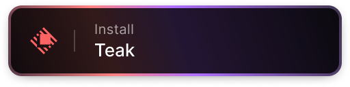 Install teak-raycast Raycast Extension